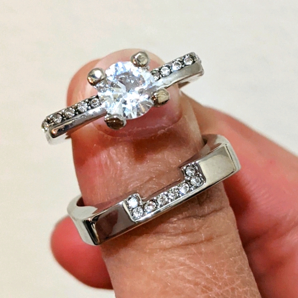 Bridal Ring Set New Sz 9